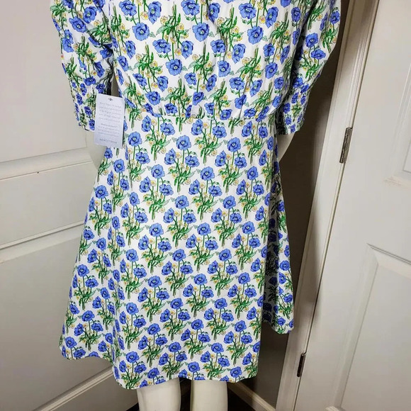 NWT Nordstrom MELLODAY Floral V-Neck Button Front Mini Dress Size Small - Picture 12 of 15